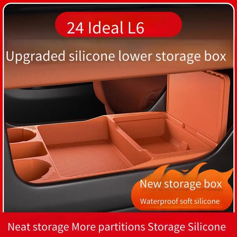 Suitable for 2024 Ideal L6L7 central control double-layer storage box, storage pad, interior modification supplies