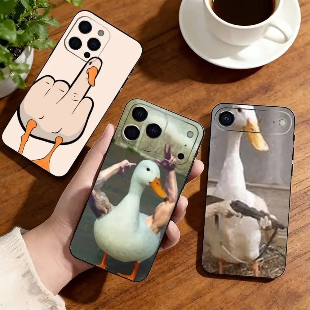 Funny Fighting Animals   Phone Case For iPhone17,16,15,14,13,12,11 Plus,Pro Others Soft Black Cover