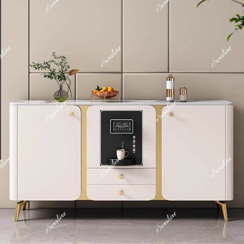side cabinet modern simple household small apartment against the wall storage, light luxury high-end with water dispenser