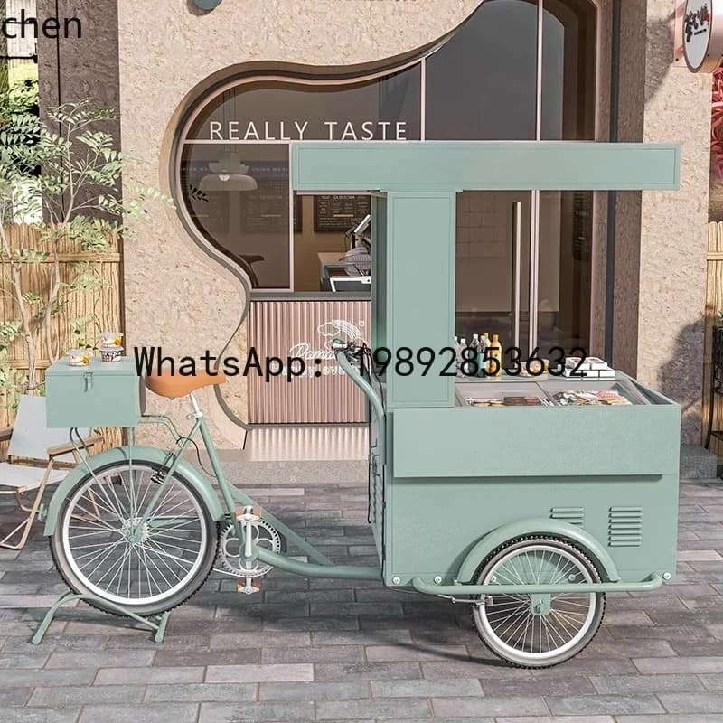 milk tea coffee truck ice cream stall machine commercial multi-functional trolley