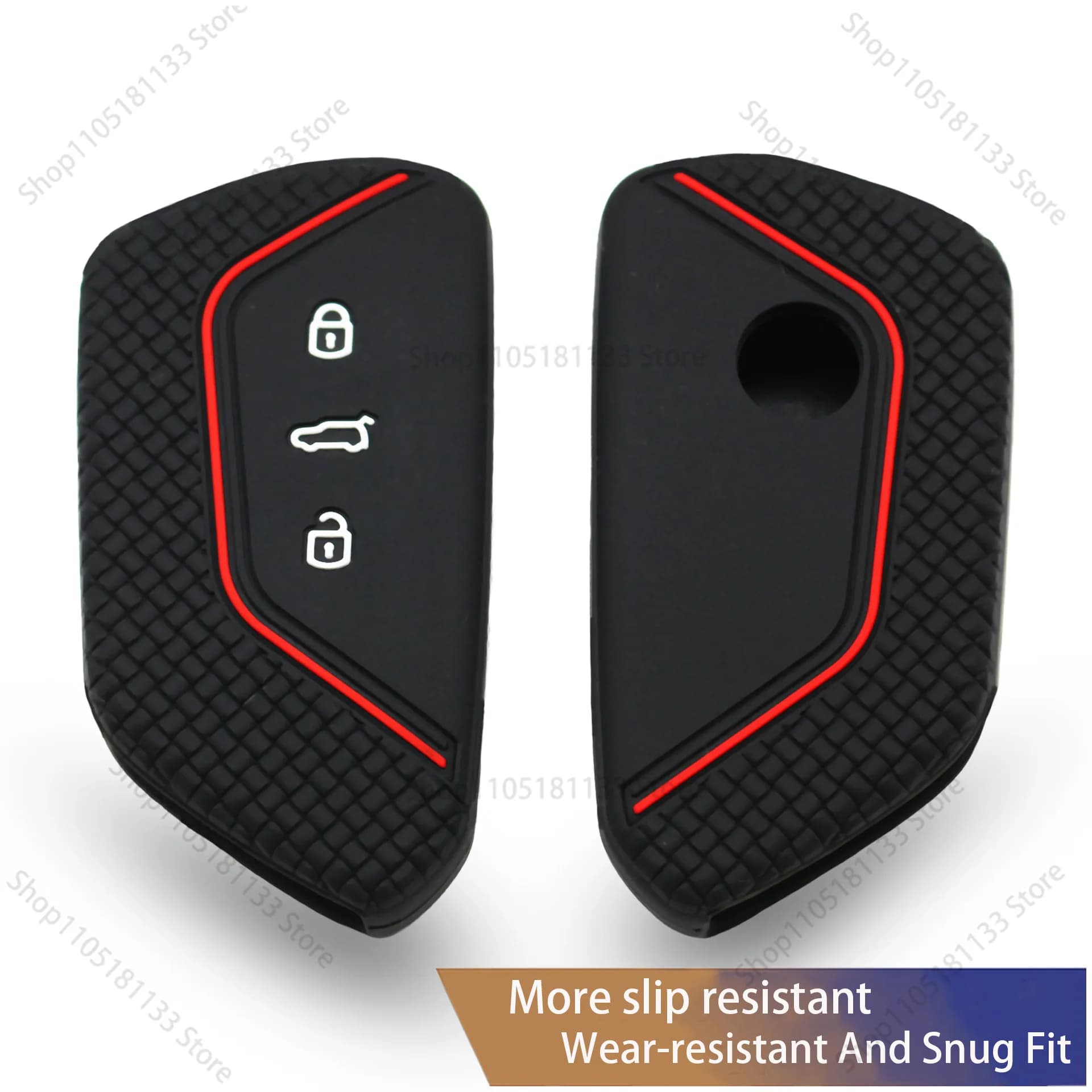 For Volkswagen Golf 8 For Lamando For Teramont Honeycomb Pattern Key Cover Premium Silicone Case Anti Scratch Shockproof