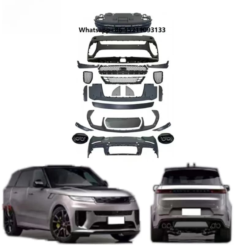 Full Set Body Kit for RR Sport to SV Style Bodykit PP Material Car Modified Upgrade Kit Facelift Body Parts Accessory