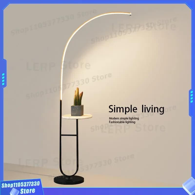 Nordic LED Floor Lamp Creative Fishing Light for Living Room Sofa Bedroom Study Modern Minimalist Standing Lamp Home Decor