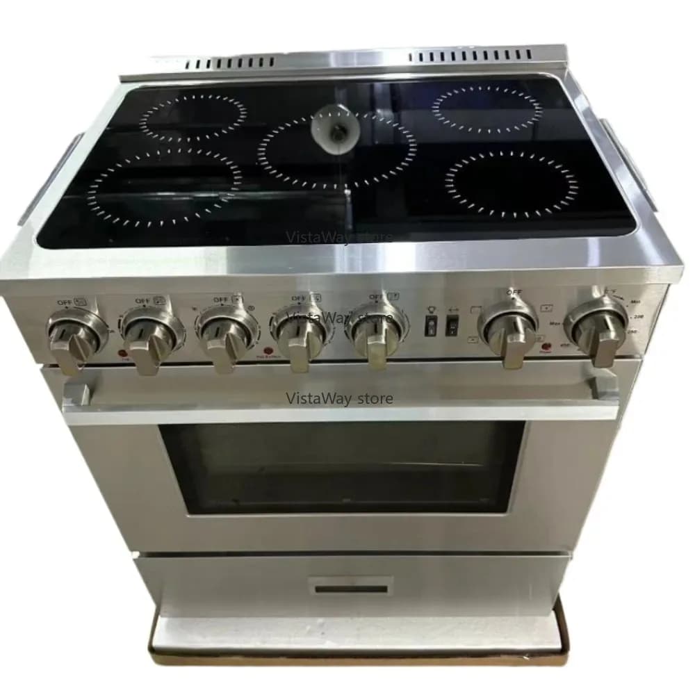 760 mm length 5 hob 30 inch multifunctional electric ceramic integrated vertical plate induction cooker
