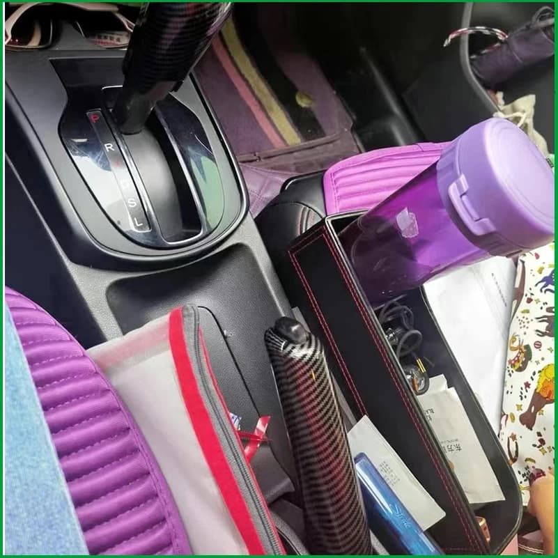 For Honda Jazz Fit 2015-2018 AT Gear Shift Lever Knob Handbrake Cover Trim Decoration Strips Car Parts Accessories