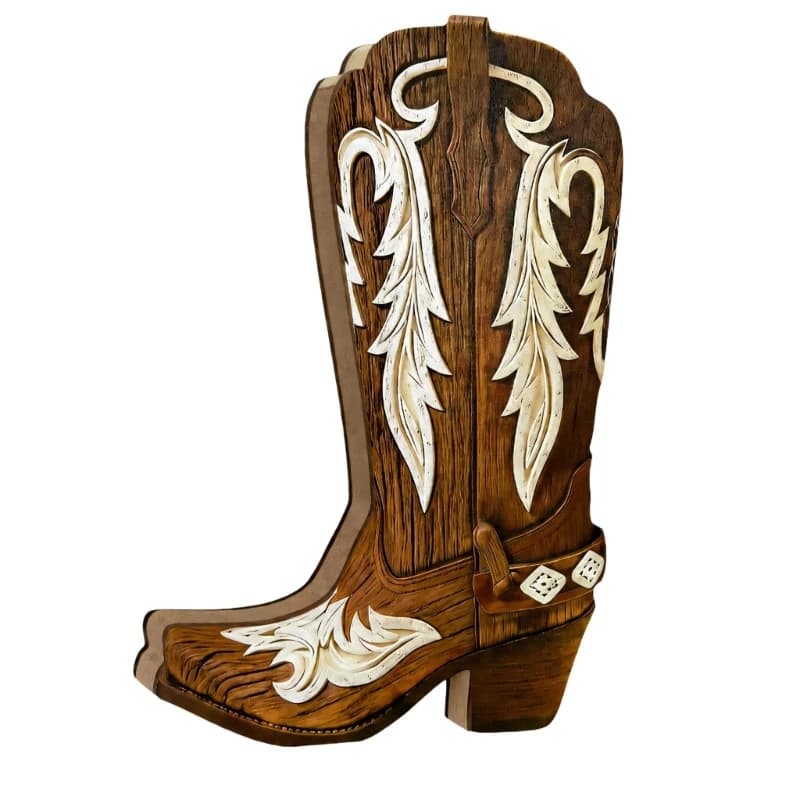Western Wall Decors Cowboy Boot Wall Planter Hanging Vase Home Decors D0LD