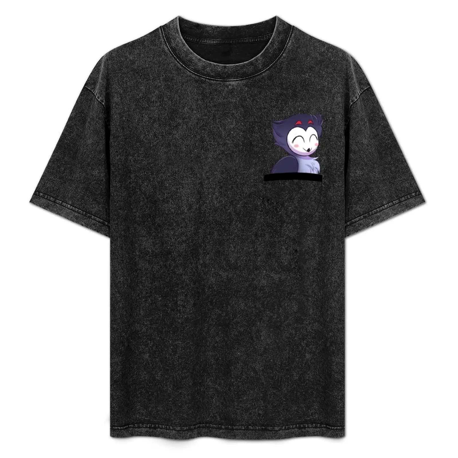 Owl Stolas in a pocket T-Shirt Plus Size Outdoor Casual Top