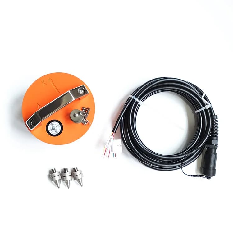 Geophysical 3C / 3D Geophone 2Hz Low Frequency High Sensitivity Triaxial 3 Component 2 Hz Seismic Geofone Metal Land case