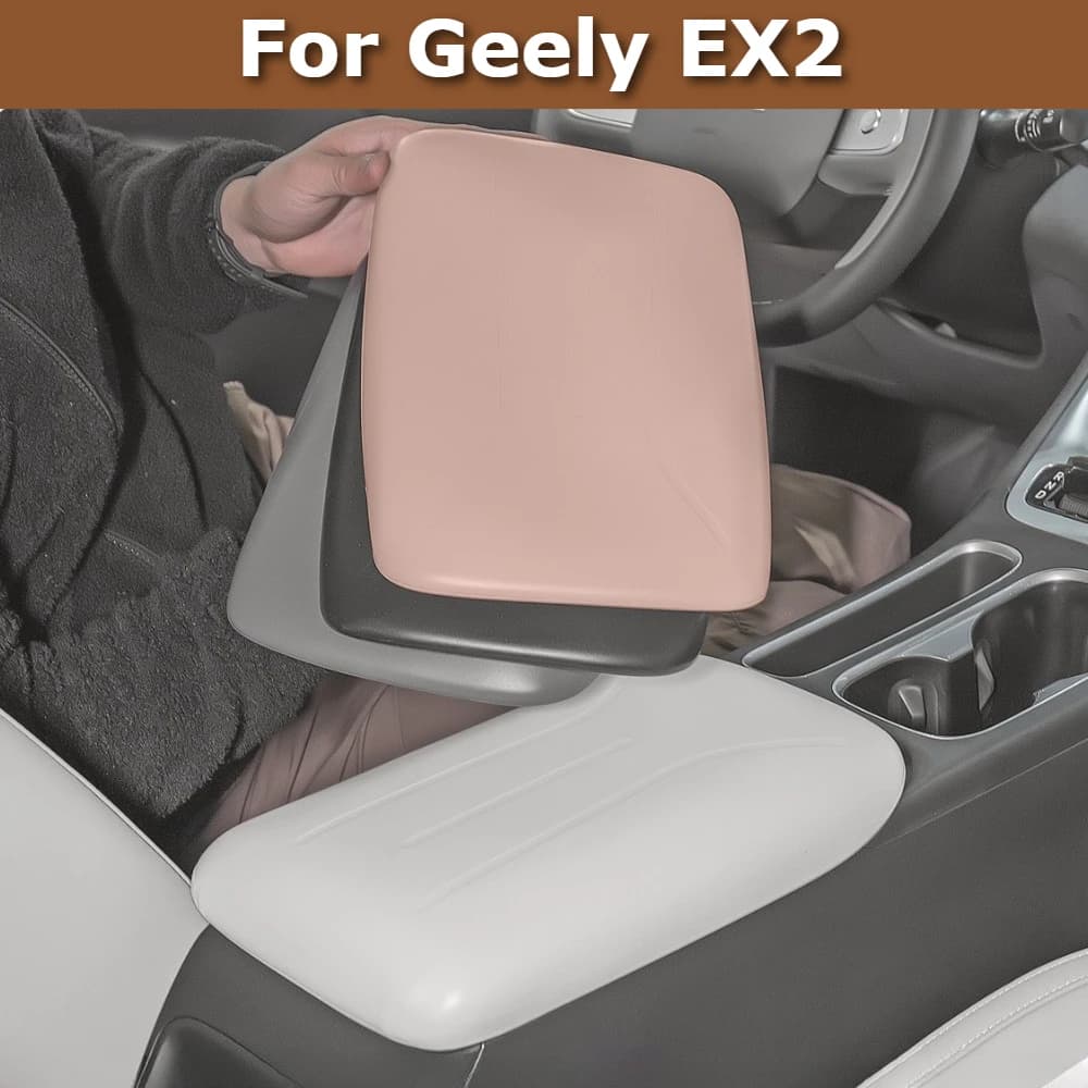 For Geely EX2 Proton e.MAS 5 Geome Silicone Armrest Cover Center Console Protector Pad Set Anti-Slip Mat Interior Accessories