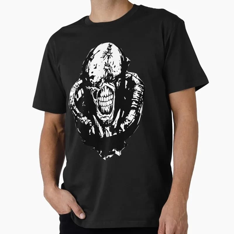 Vintage Resident Evil Nemesis T‑Shirt Biohazard RE3 Horror Movie Game Graphic Print Tee Retro Unisex Streetwear Tops