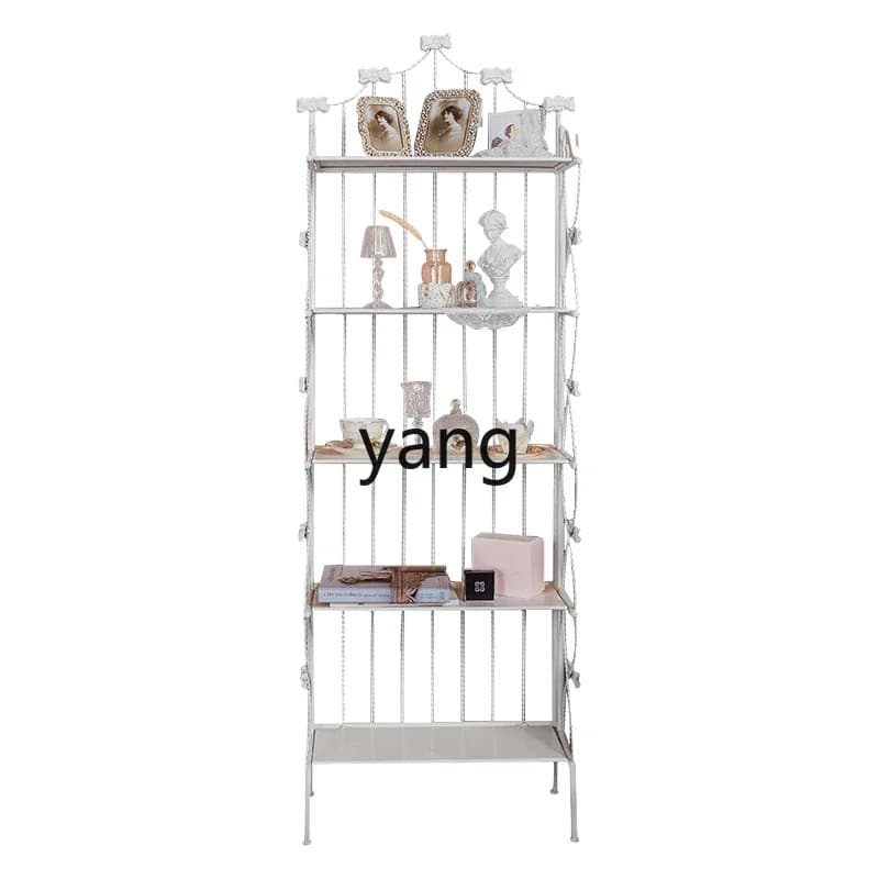 LMM old white five-layer floor rack three-layer desktop storage rack