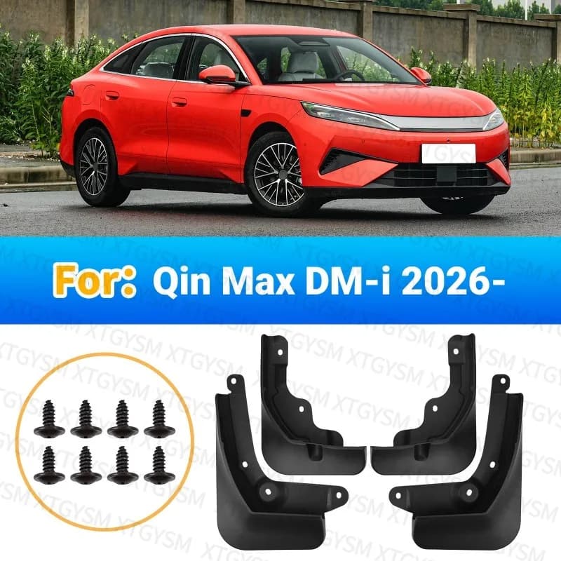 Mudguards Fenders For BYD Qin Max DM-i 2026 Black ABS Automotive Tire Accessories Car Exterior Decor Protective Parts