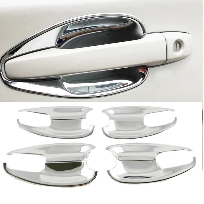 ABS Chrome Car Exterior Door Bowl Handle Cover Trim 8pcs Fit For Subaru Outback 2015 2016 2017 Car styling Accessories
