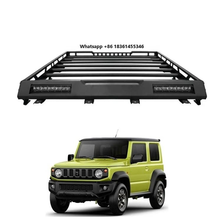 For Jimny Parts Aluminum Roof Rack Box Heavy Duty Roof Storage Cargo Carrier for Jimny 2019 Plus Off Road Touring