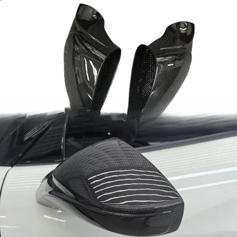 The OEM Dry Carbon Fiber Style Rearview Mirror Shells for F8 Are Upgraded.