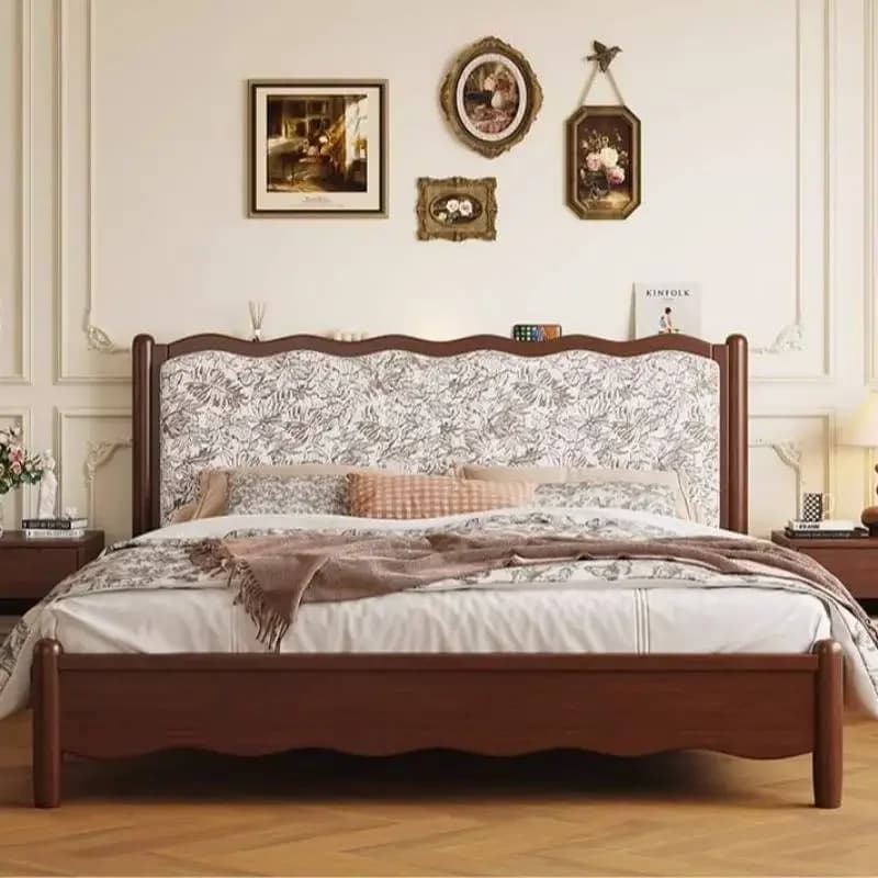 Nordic Designs Double Bed Style Australia Soft Japanese Wooden Double Bed Luxury Modern Adults Cama Box Casal Bedrooms Furniture