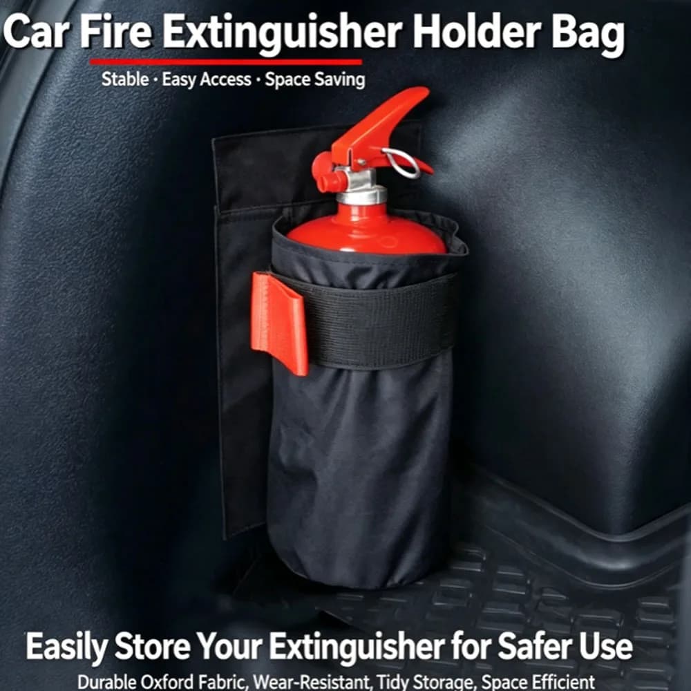 Car Storage Bag Car Trunk Fixing Holder with Hook & Loop Tape Vehicle Organizer Pouch Auto Multipurpose Interior Storage for SUV