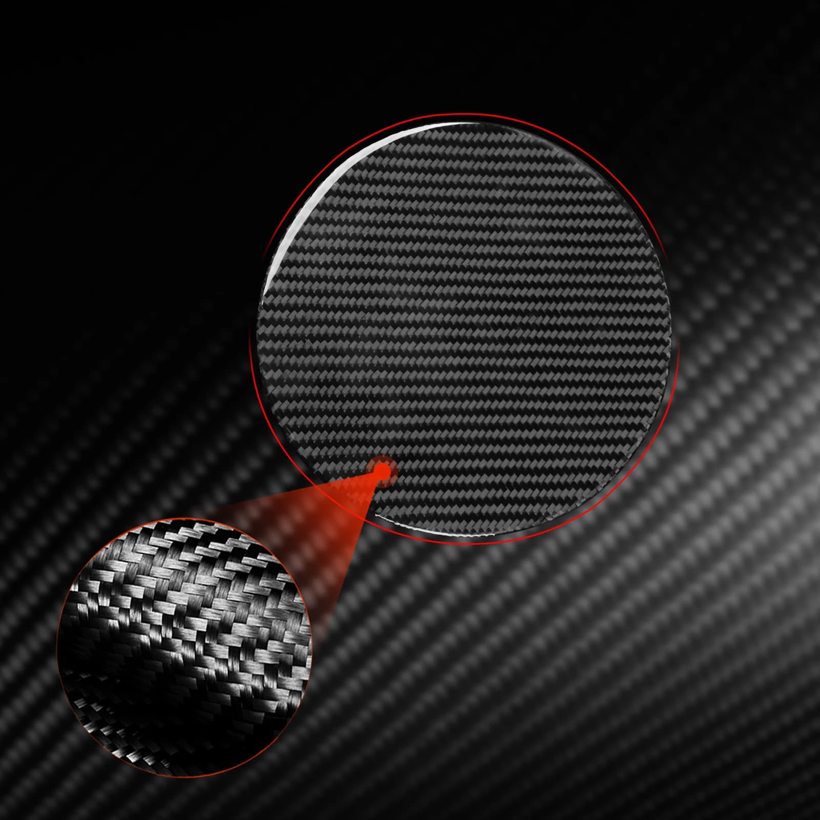For VW Passat CC 2012-2018 & Passat B7 2012-2016 Carbon Fiber Fuel Tank Cap Car Interiors Accessories Decoration Stickers