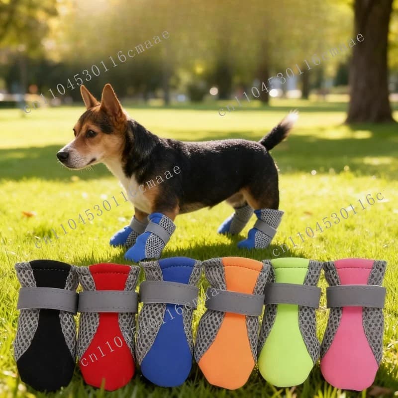 Puppy shoes and accessories spring and summer new pet dog walking running  breathable
