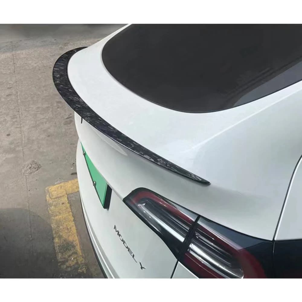 For Tesla Model Y Carbon fiber Rear Spoiler Trunk wing Y Style 2017 - 2022 FRP Matt carbon
