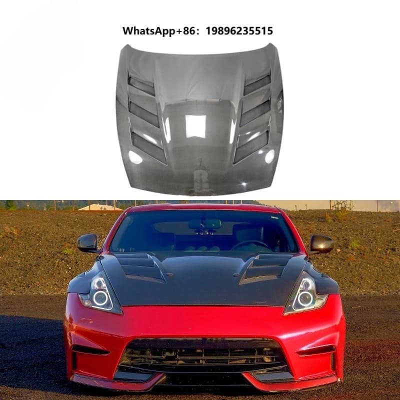 High Quality Carbon Fiber Front Hood Replacement Engine Bonnet New Screws Easy Installation Original