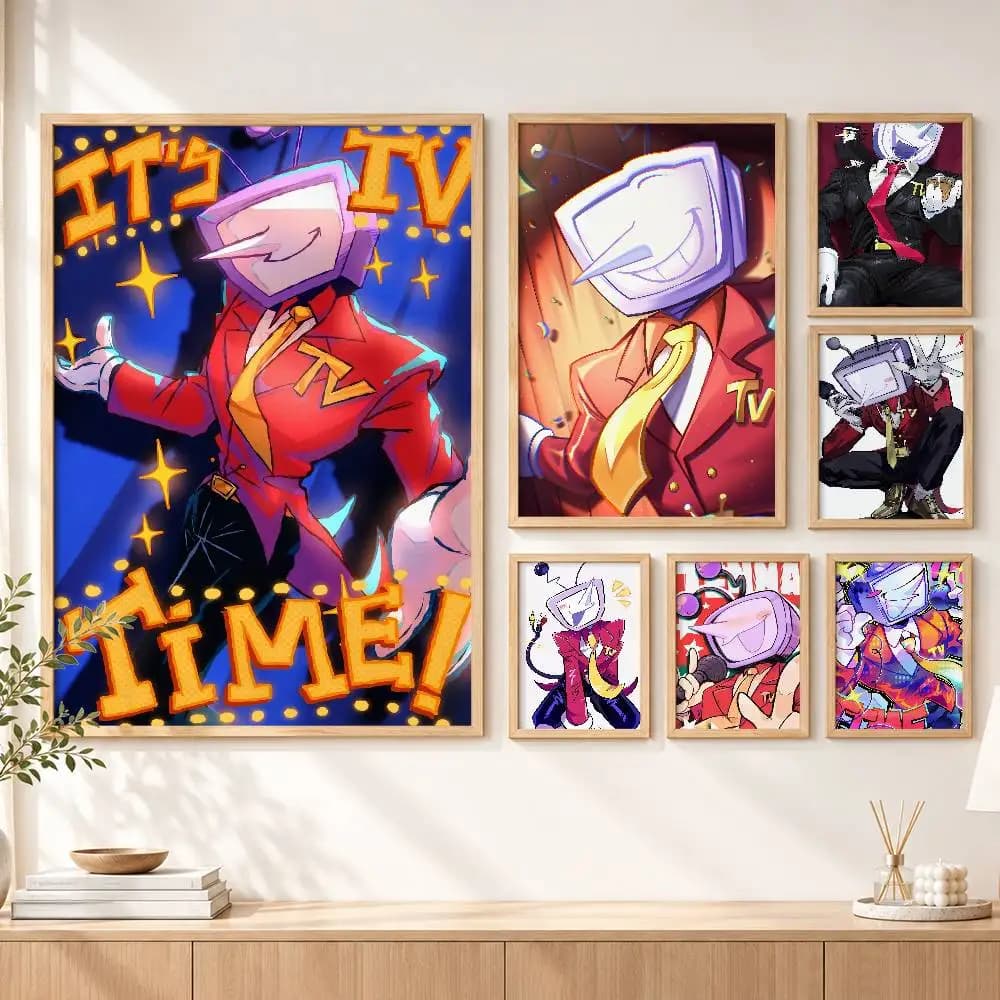 TV T-Tenna GAME D-Deltarune  Poster HD Self Adhesive Waterproof Wall Art Ideal for Home Office Dorm Gift Customizable