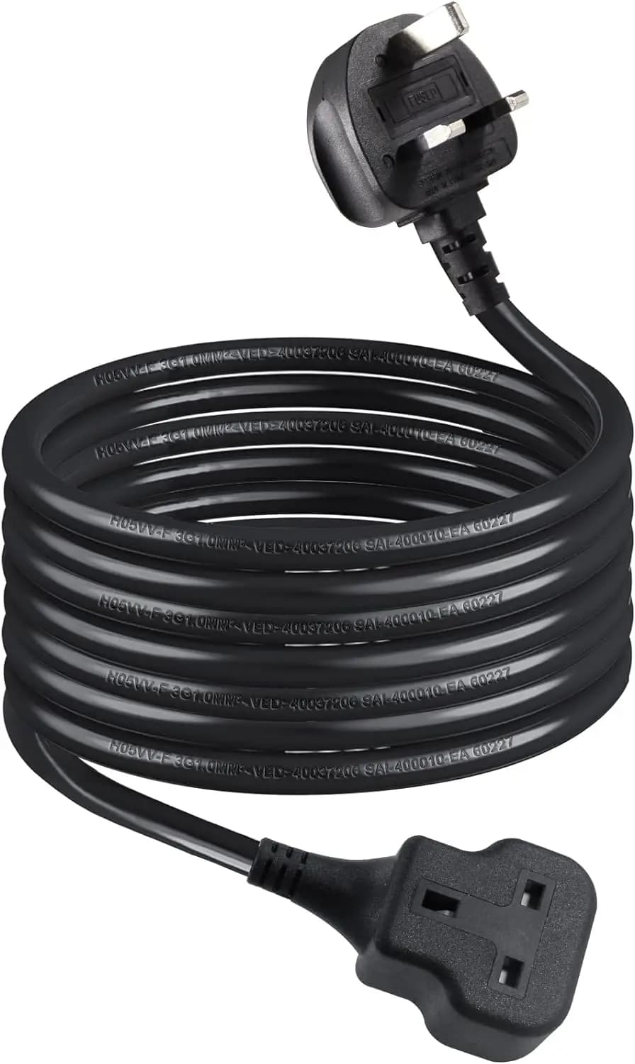 3pcs 13A 3 Plug UK Singapore Malaysia Saudi GCC Outdoor Camping Party Multi Electrical Extension Socket Extension Cord 0.3M 1M