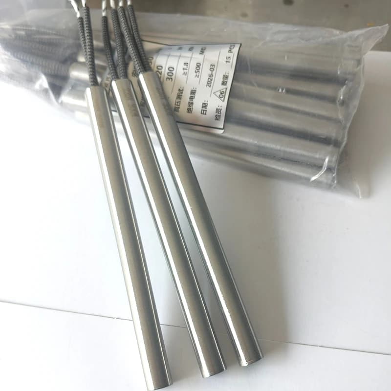 5pcs 220V 10mm Dia. Electric Cartridge Heater 10x60 10x80 10x100 10x120 10x150 10x200mm Stainless Steel Tubular Heating Element