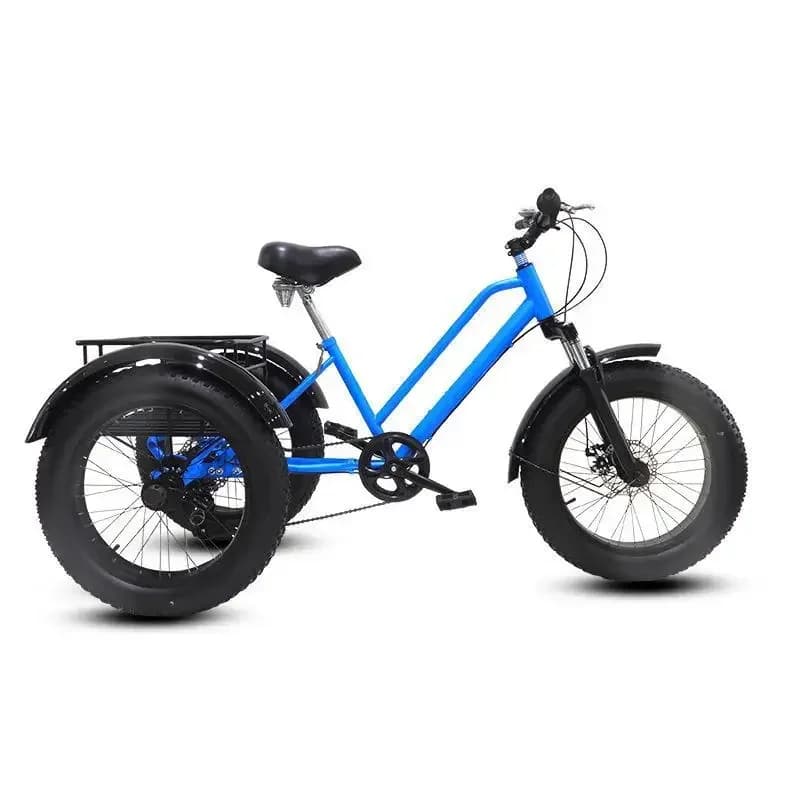 Pedal bicycle 20 inch fat tire tricycle, pedal snow human tricycle