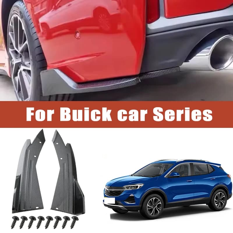 2pcs Rear Bumper Spoiler Lip Splitter Diffuser Anti-Crash Winglet Car Mod For Buick Enclave Encore GX Envision Regal Lacrosse