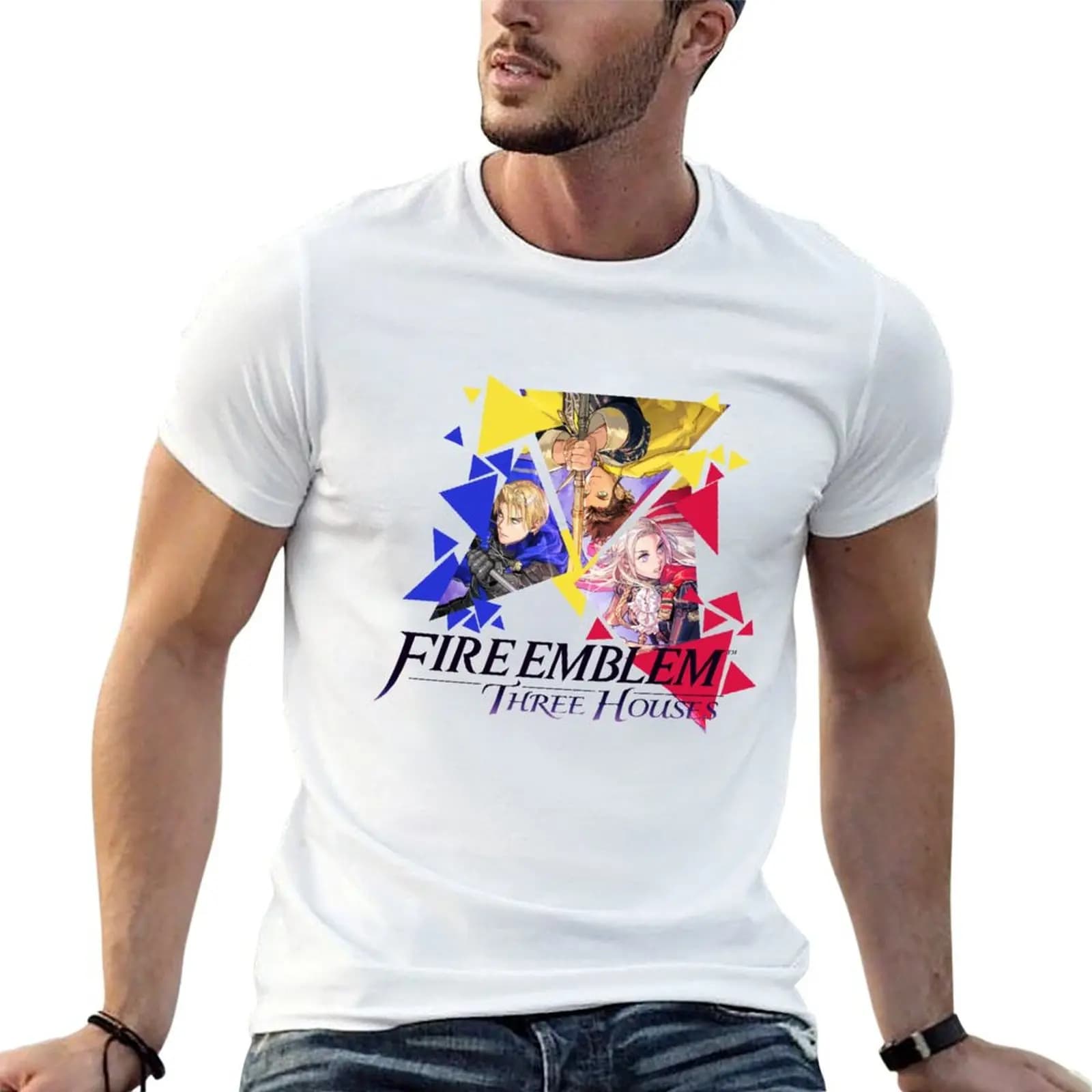 Fire Emblem Three Houses - Edelgard, Dimitri, Claude T-Shirt Simple Line Art Print Tee