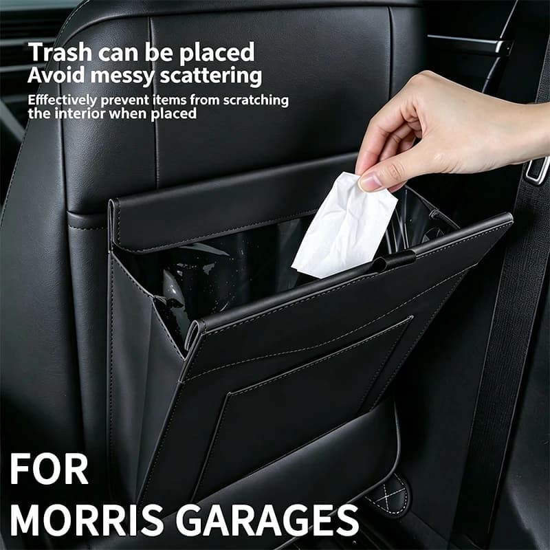 Car Trash Storage Bag Waterproof & Leak‑proof Space‑Saving Direct To Install For Morris Garages MG HS 2025 6 3 5 7 TF ZR ZS HS