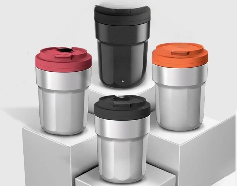 Creative coffee car ashtray seal anti-fly ash new car