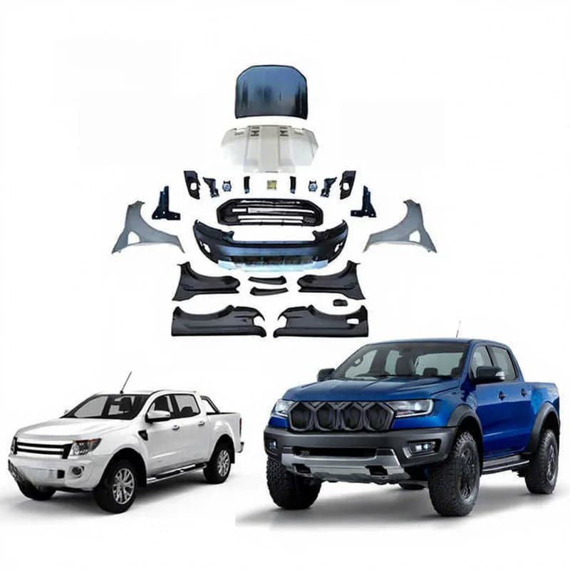 4X4 Front Bumper Facelift Body Kit For Ranger T6 Upgrade To T7 Raptor Conversion Parts