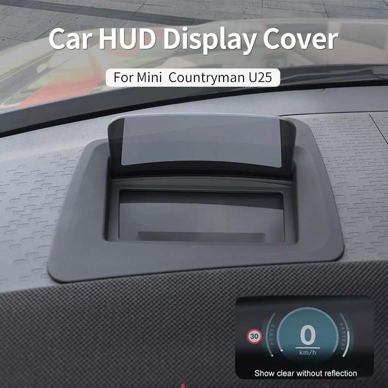 Car HUD Display Screen Cover For BMW Mini Countryman U25 2024 2025 Head Up Display Protective Frame Decoration Car Accessories