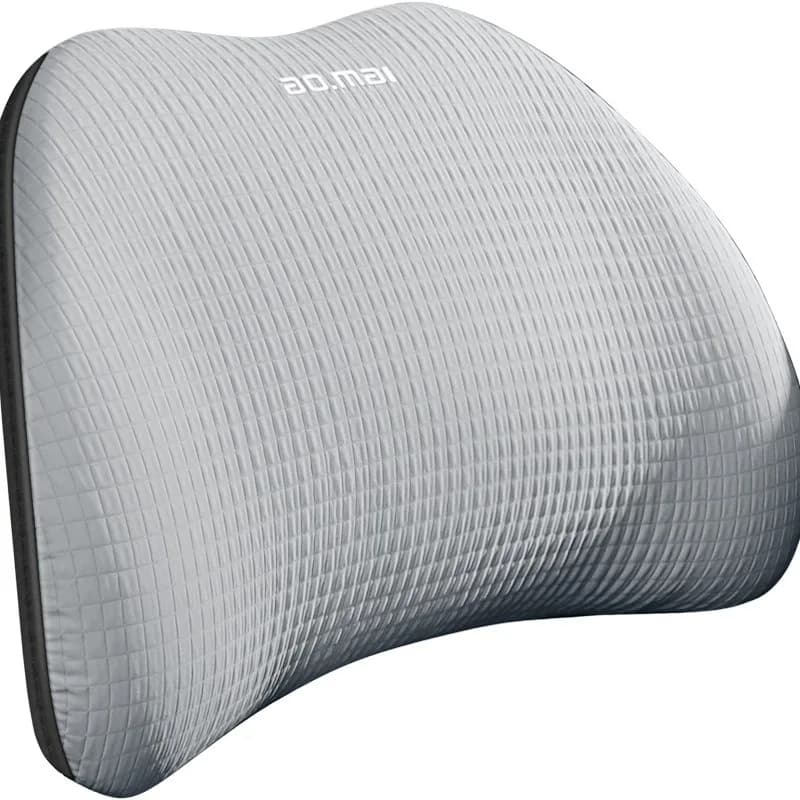 Memory Foam Car Headrest Neck Pillow and Lumbar Support Cushion Breathable Removable Cover for Driving Office Chair Hom