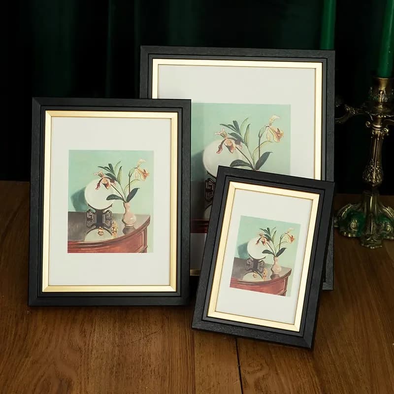 Custom Personalized Photo Frame 6 7 8 Inch A4 Wall Tabletop Stand Picture Frame DIY Custom Print Art Mounting Frame Home Decor