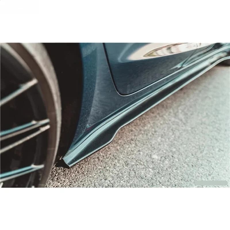 High Quality Carbon Fiber C Style Front Bumper Lip Rear Diffuser Side Skirts Car Body Kit