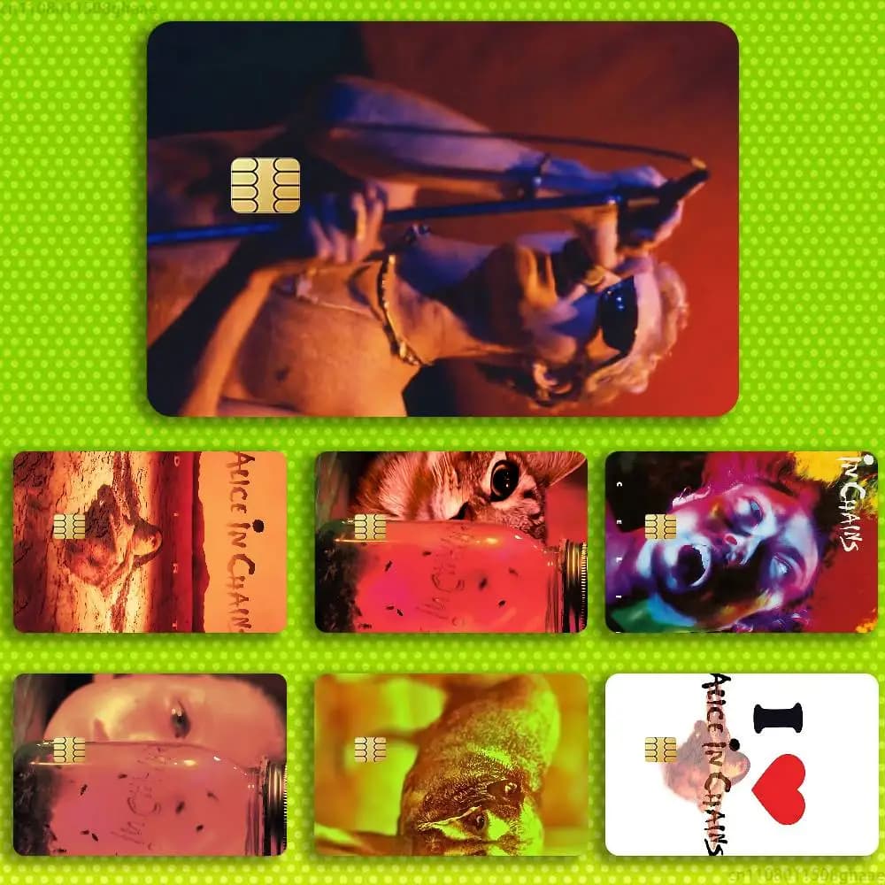 Layne Staley Alice in C-Chains Credit Debit Bank Film Skin Sticker Front Cover