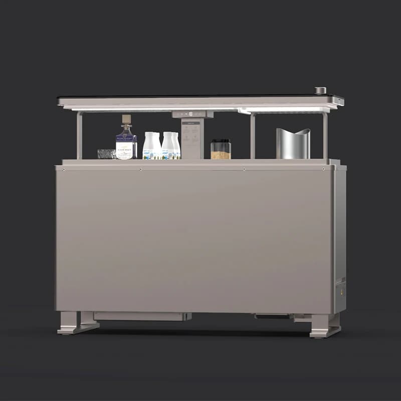 Multifunctional Lift up Embedded Adjustable Ice Table Refrigerators Living Room Furniture Adjustable Dining Table