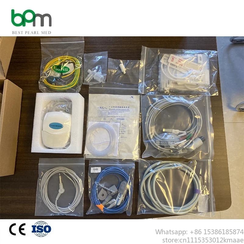 Vequyn BPM-M1213V Portable Veterinary ETCO2 Monitor – Multi-Parameter CO2, SpO2, ECG, Temp Tester