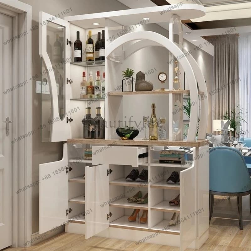 living room shielding double-sided screen shoe cabinet integrated entrance door simple room cabinet decorative cabinet