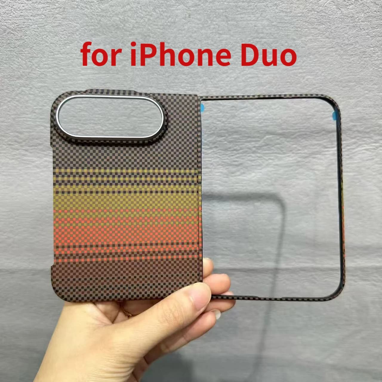 Business Kevlar Fiber 600D Slim Magnetic Phone Case for iPhone Duo PC Hard Cover Shockproof Wireless Charge Compatible
