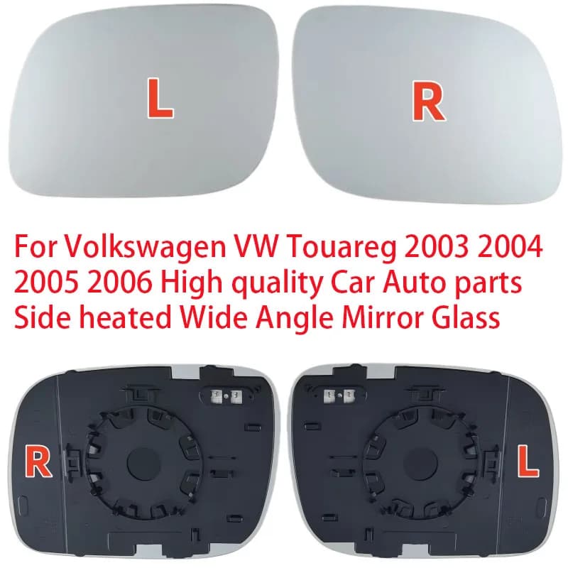 For Volkswagen VW Touareg 2003 2004 2005 2006 Car Mirror Left/Right Side Heating Wide Angle Mirror Glass OEM:7L6857521/7L6857522