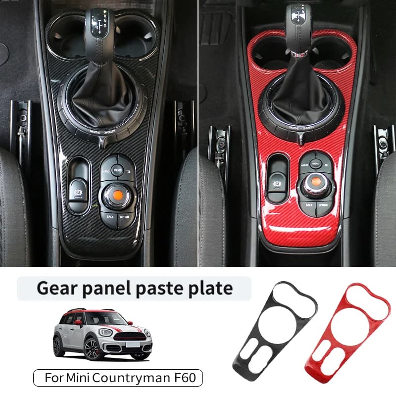 For Mini Countryman F60 2017-2023 Car Center Console Gear Shift Box Panel Shell ABS Car Styling Interior Decoration Accessories