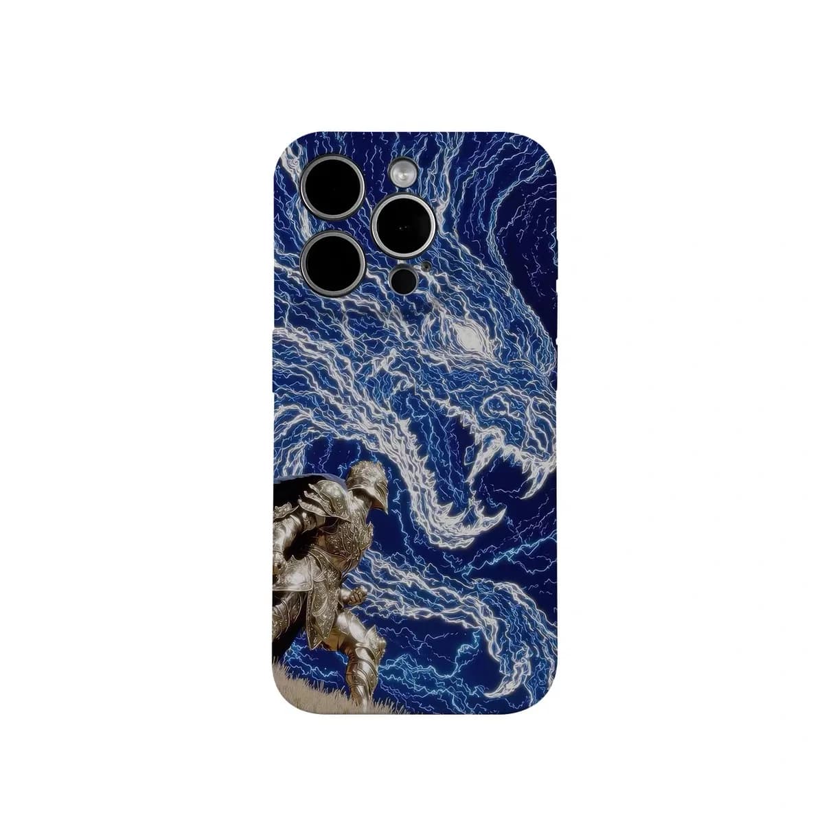 Blue Temple Thunder Dragon Art Phone Case for IPHONE 17 Air 16E 15 PROMAX 14 Plus 13 12 MINI 11PRO 16Plus XR Acrylic Phone Cover