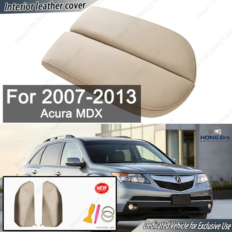 Suitable for 07-13 Acura MDX Central Control Armrest Box Leather Cover Modified Wear-resistant Protective Cover