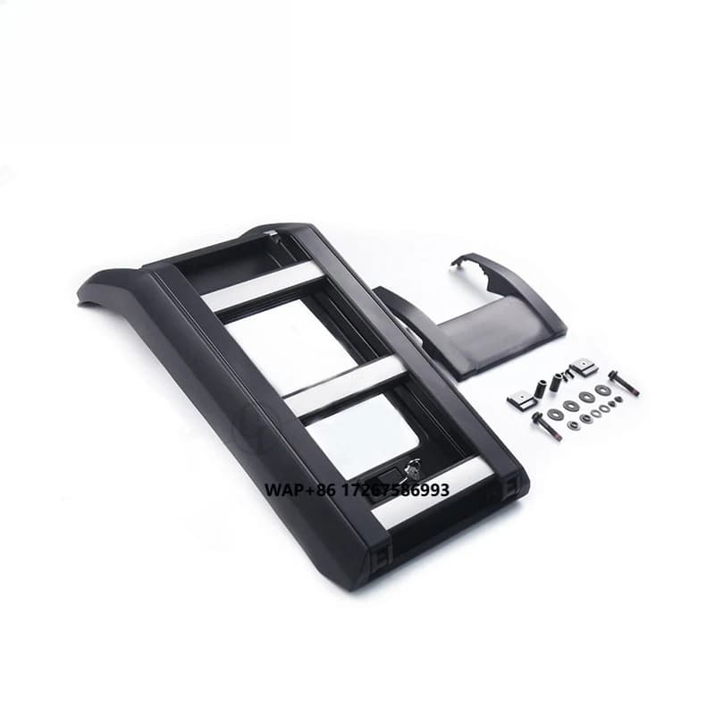 Car Accessories Silver + Black Folding Roof Ladder  for LR Side Door Ladder 2020 2021 2022 2023