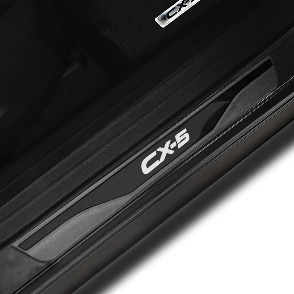 Door Sill Trim Plates For Mazda CX-5 CX5 2013-2022 2023 2024 Threshold Accessories Protector Car Entry Guard Plate Auto Interior