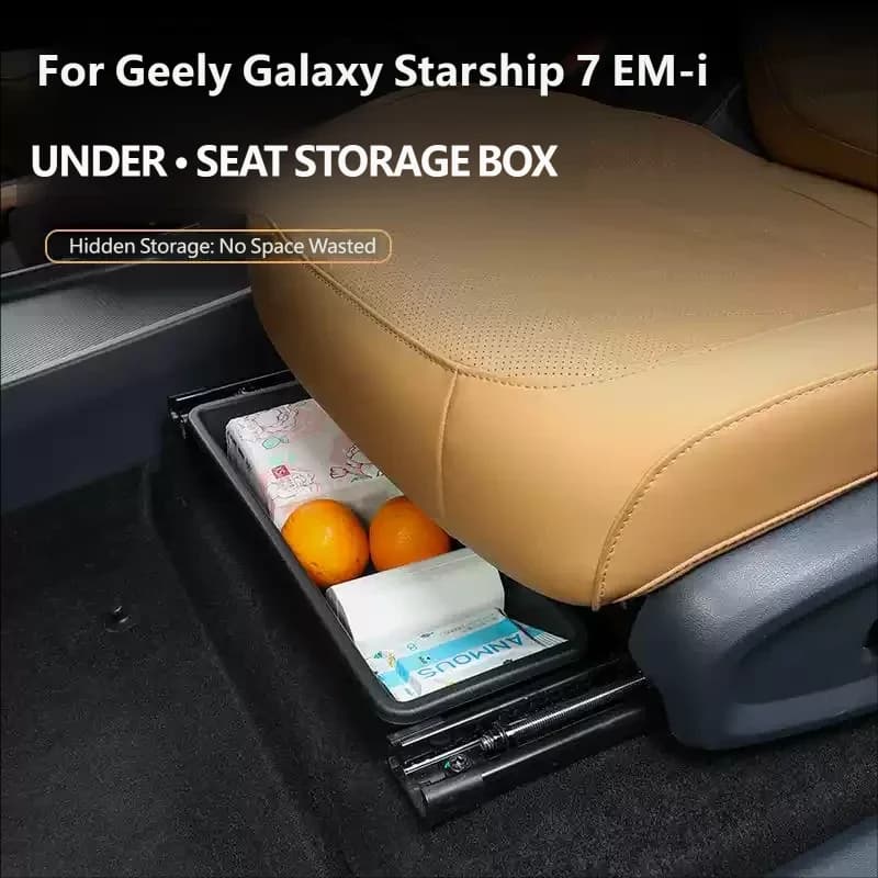 For Geely Galaxy Starship 7 EM-i Geely EX5 EM-i 2025 2026 Seat Storage Box Car Interior Organizer Special Modified Accessories